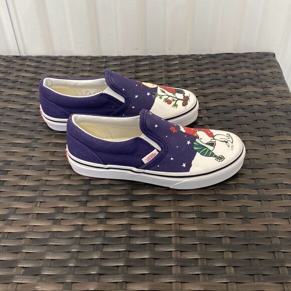Charlie Brown Christmas vans kids size 2 - Picture 2 of 7